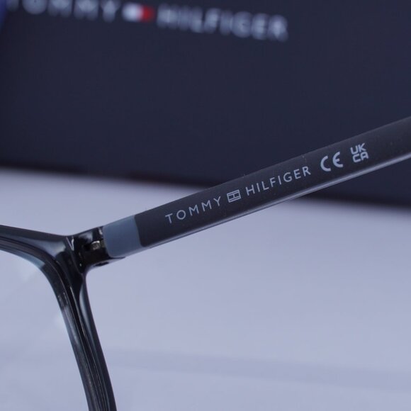 Tommy Hilfiger TH 1742 008A 00 Rectangle Eyeglasses – Black/Grey 56mm - Picture 7 of 10